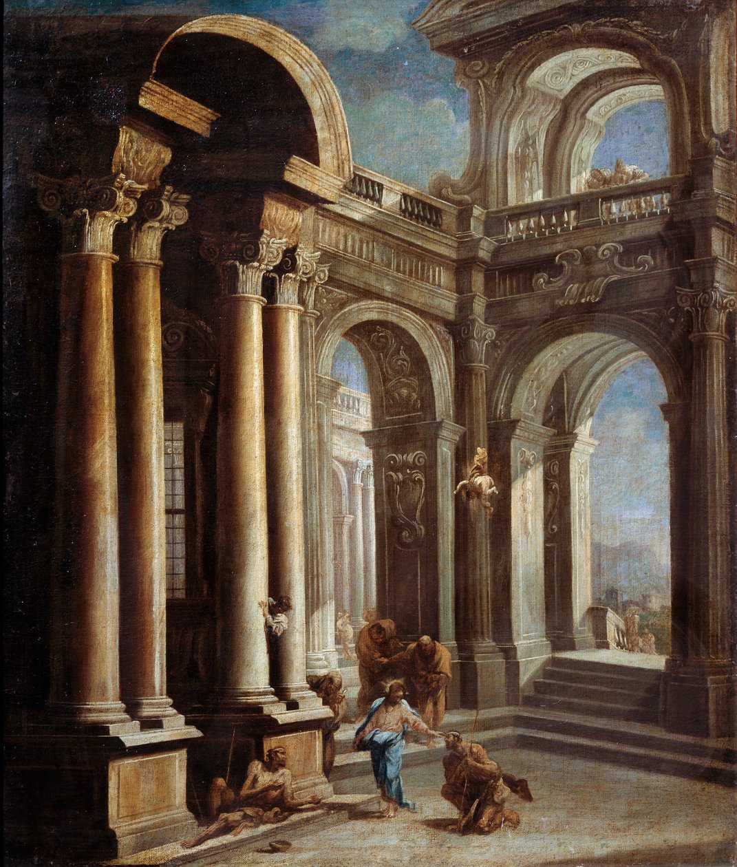 Jerikon sokean miehen paraneminen. tekijältä Sebastiano Ricci