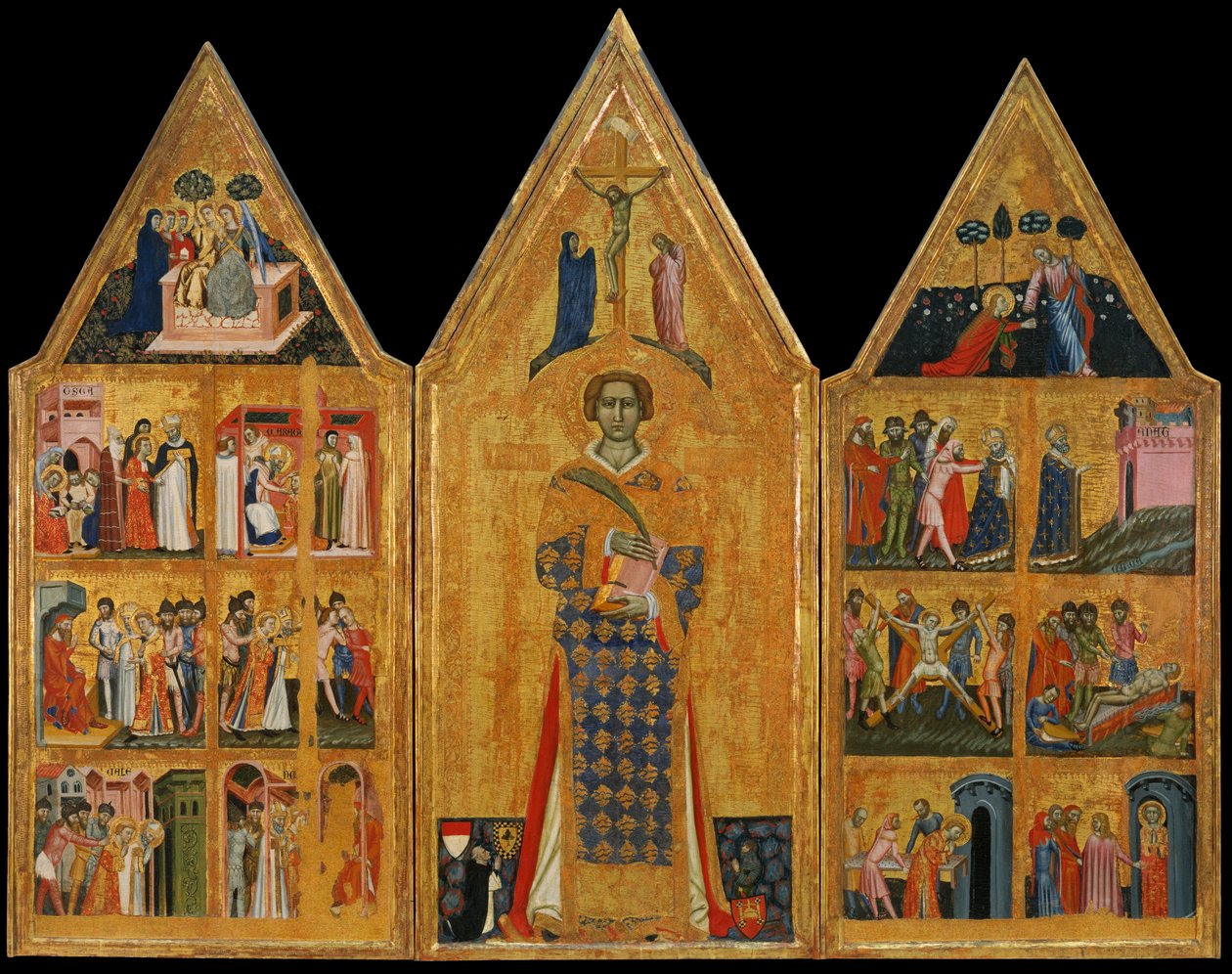 Saint Vincentin alttaritaulu tekijältä Master of Estopiñán
