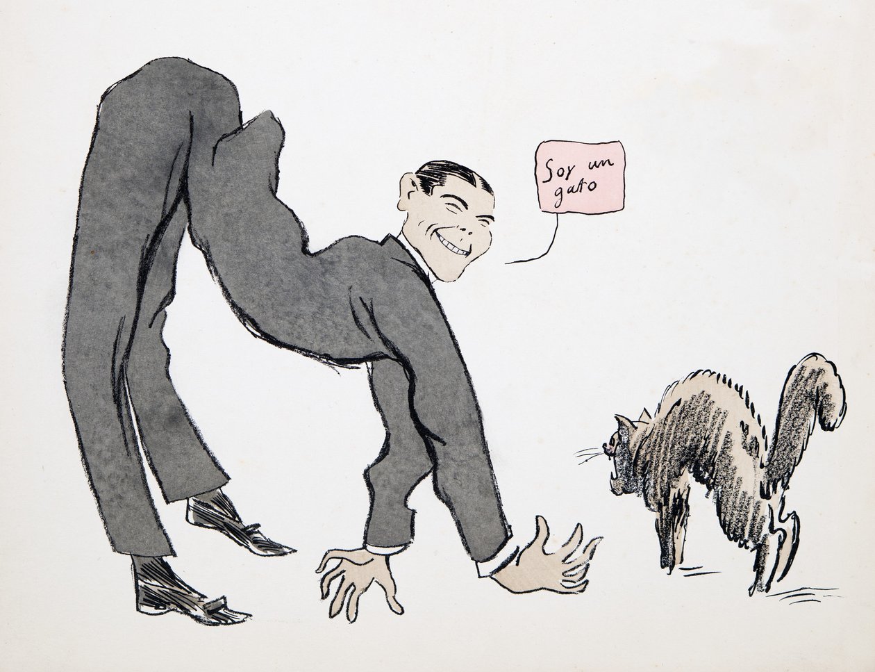 Olen kissa, White Bottomsista, pubista. 1927 (värikuvio) tekijältä Sem