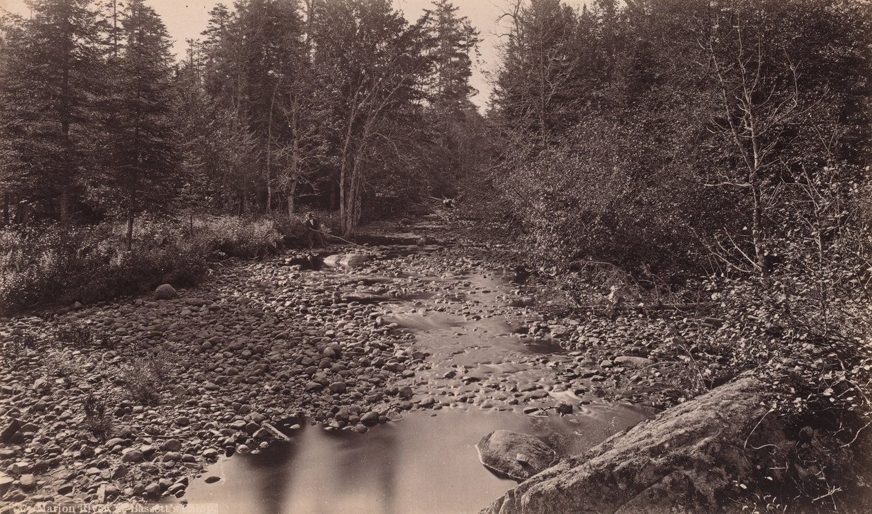 Marion River Bassettin leirillä tekijältä Seneca Ray Stoddard
