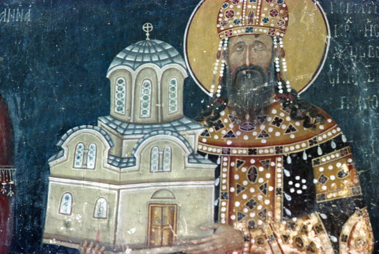 Kuningas Stephen Uros II Milutin (1282-1321) tekijältä Serbian School