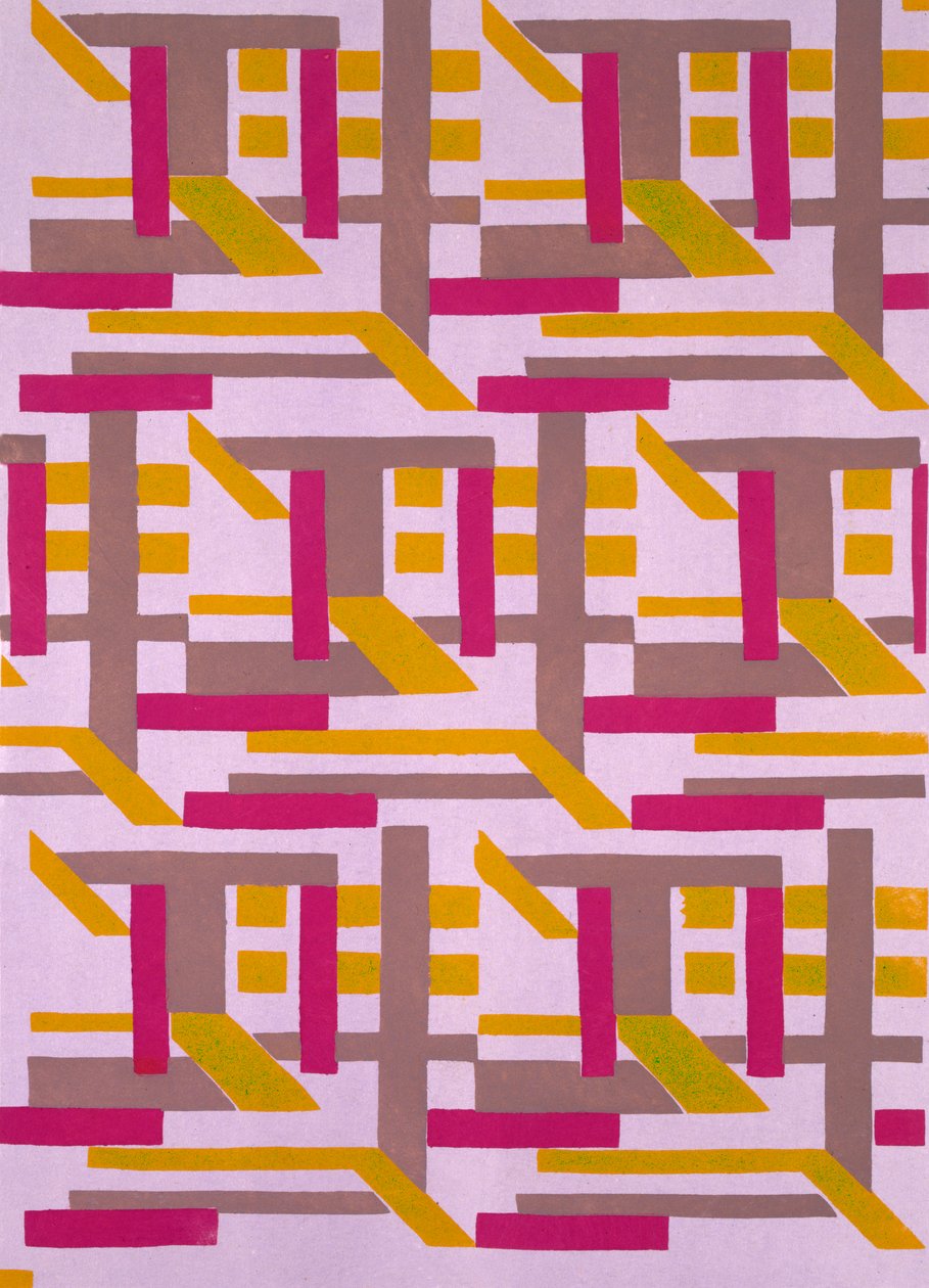 Kuvio kirjasta "Nouvelles Compositions Decoratives", 1920-luvun loppupuoli (pochoir-painatus). tekijältä Serge Gladky