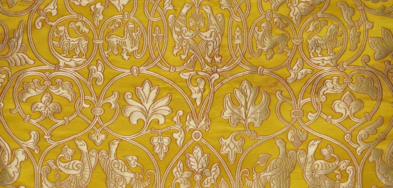 Olovyanishnikov Manufactory Gold Brocade, 1900-luvun alku (tekstiili) tekijältä Sergei Vashkov