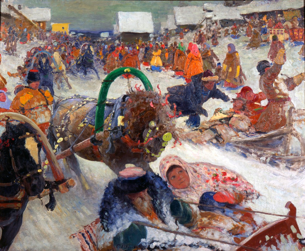 Laskiaisjuhla, 1905. tekijältä Sergei Ivanov