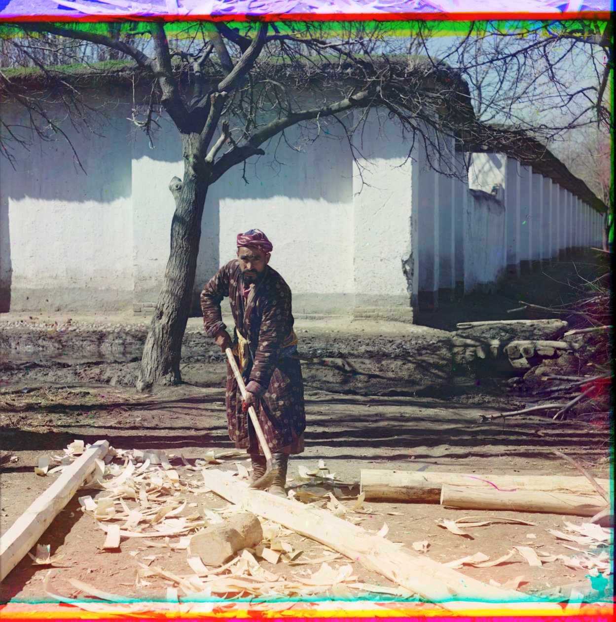 Puuseppä Samarkandissa, 1905-1915 tekijältä Sergey Prokudin Gorsky