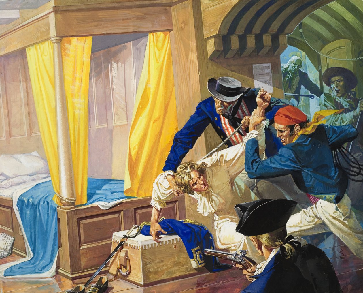 Kapteeni William Bligh (1754-1817) (guassi paperille) tekijältä Severino Baraldi