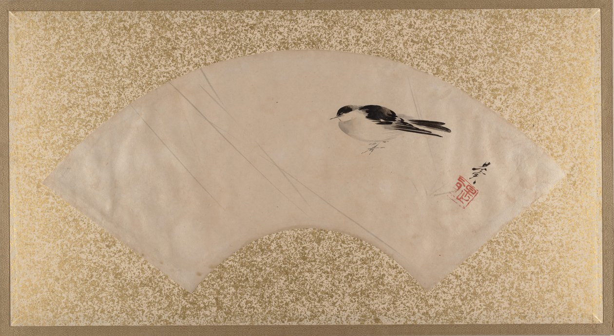 Linnut, 1800-luvun loppu. tekijältä Shibata Zeshin