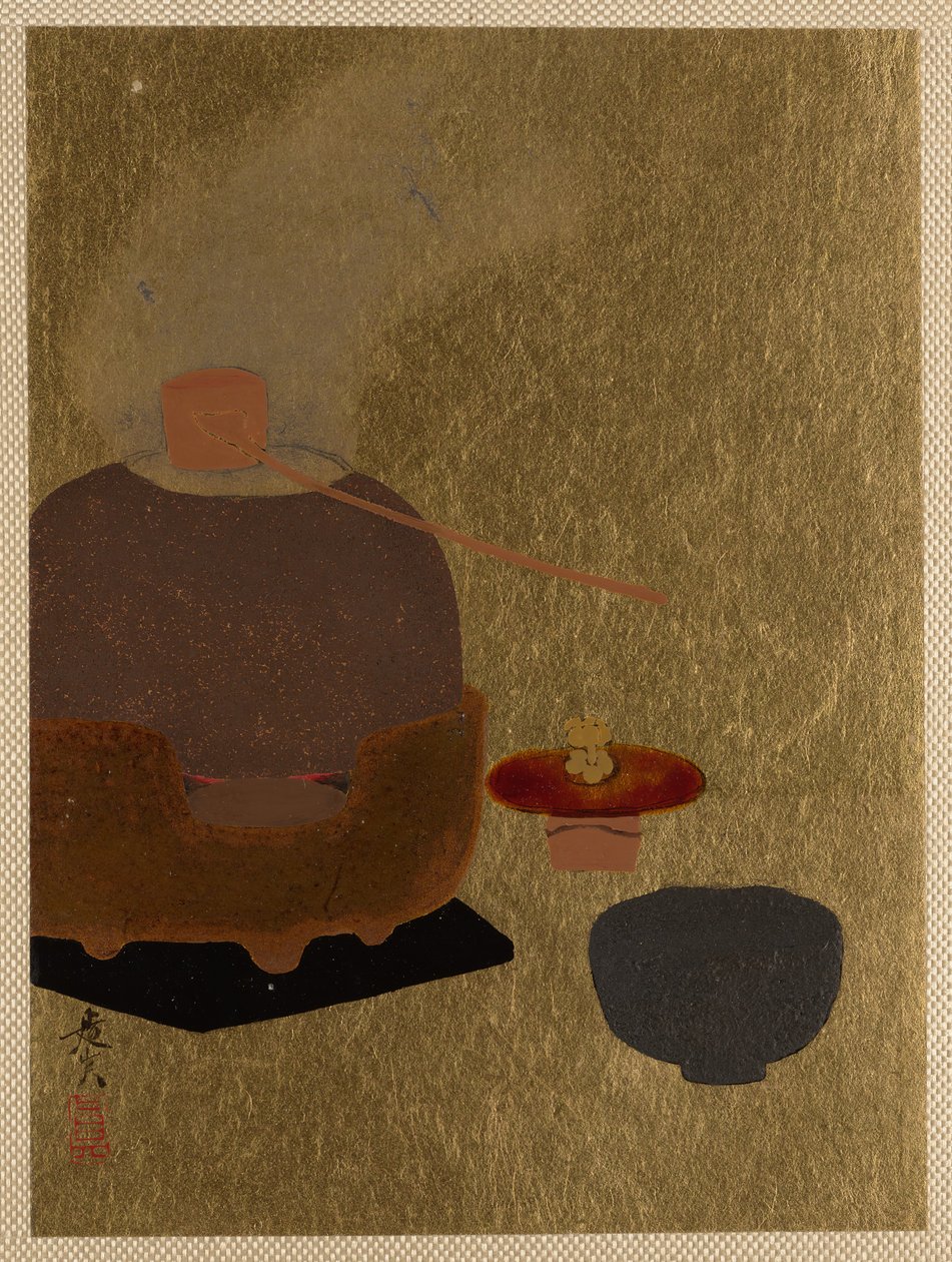 Teeseremonialaitteet. tekijältä Shibata Zeshin