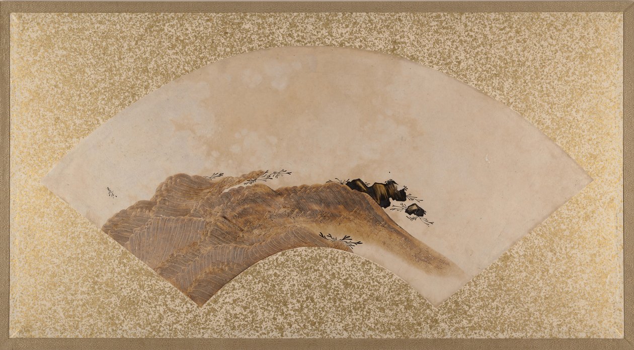 Aallot ja kalliot, 1800-luvun loppu. tekijältä Shibata Zeshin