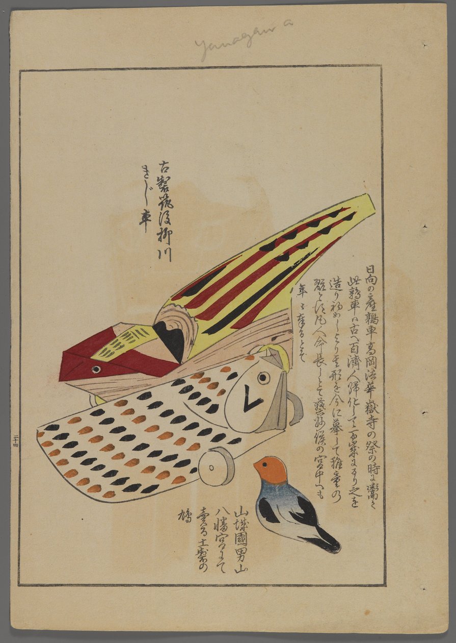 Japanilaiset lelut, Shimizu Seifun Unai no tomo (A Childs Friends), 1891-1923. Lintu, kala ja matelija. tekijältä Shimizu Seifu
