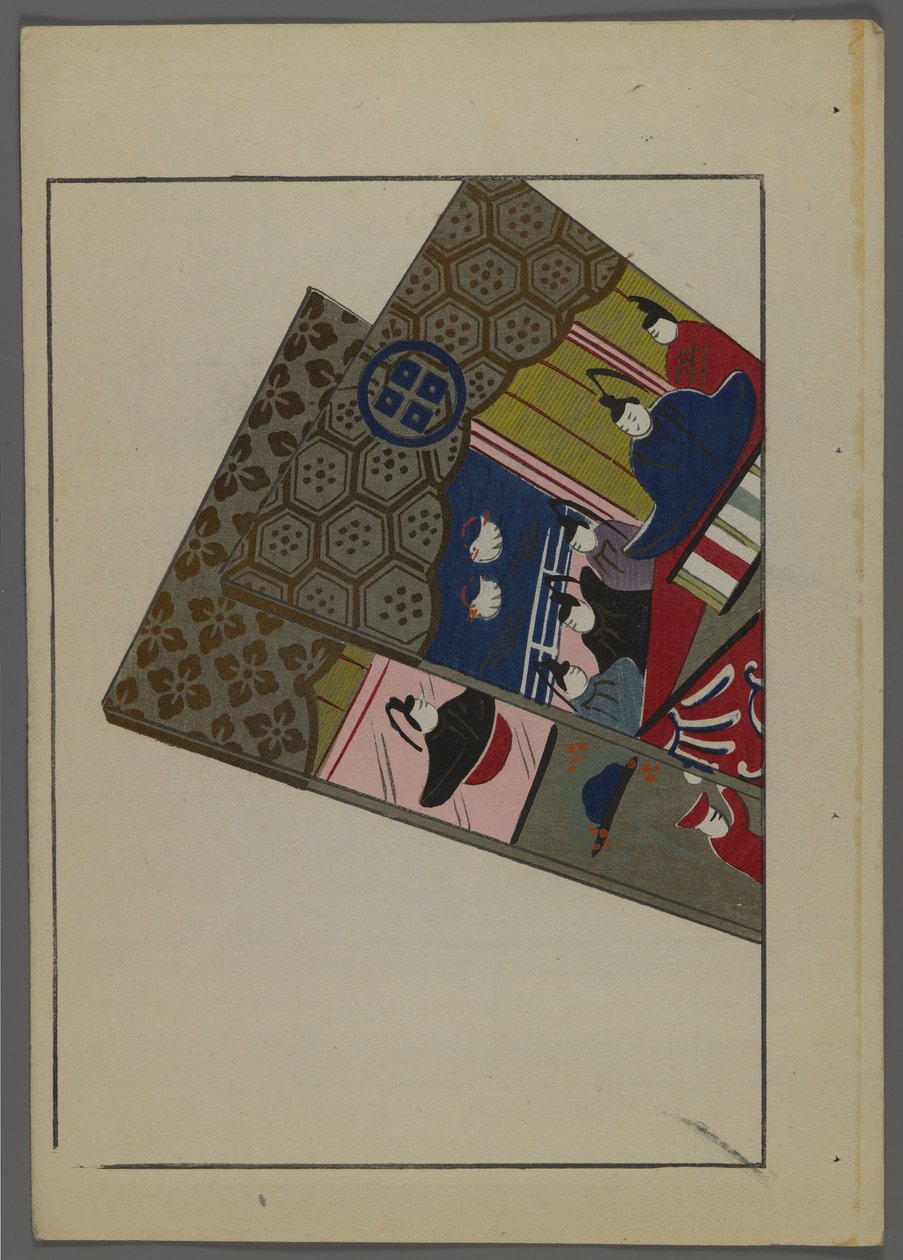 Japani uni ja ys, fm unai tomo (land lds F divorce ds), Shimizun hallitus, 1891-1923. Pehmustettu höyhenillä. tekijältä Shimizu Seifu