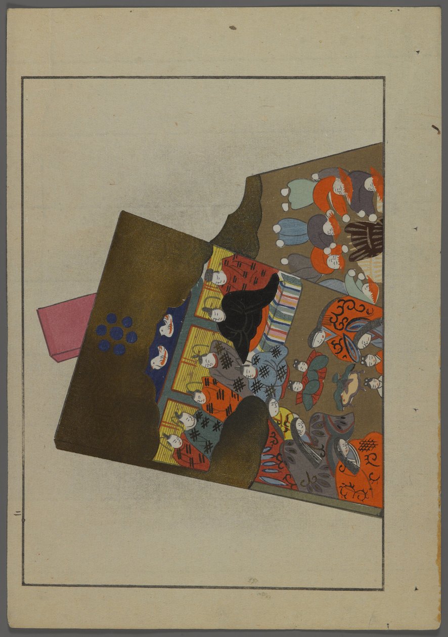 Japani uni ja ys, fm unai tomo (land lds F divorce ds), Shimizun hallitus, 1891-1923. Pehmustettu höyhenillä. tekijältä Shimizu Seifu