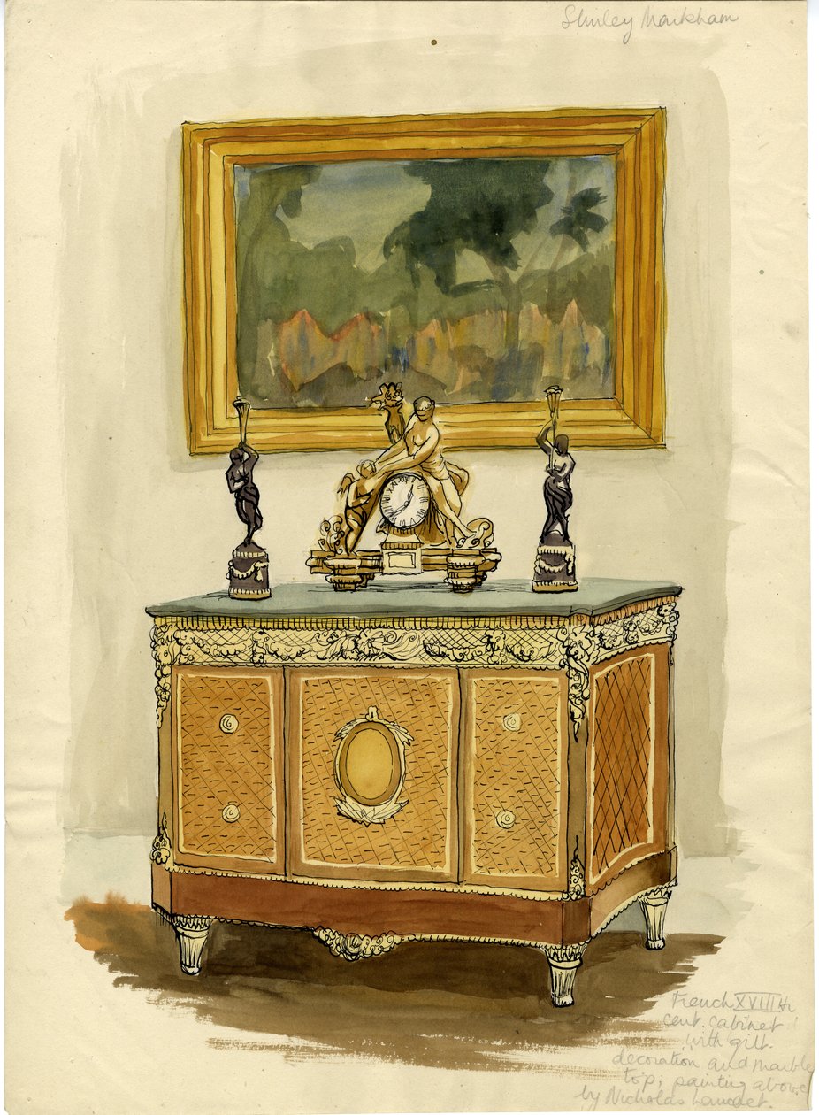 "Ranskalainen XVIII-luvun kabinetti", n. 1950. tekijältä Shirley Markham