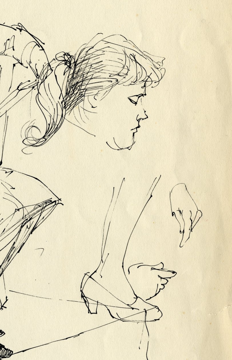 Pään, käsien ja jalkojen yksityiskohta, 1953. tekijältä Shirley Markham