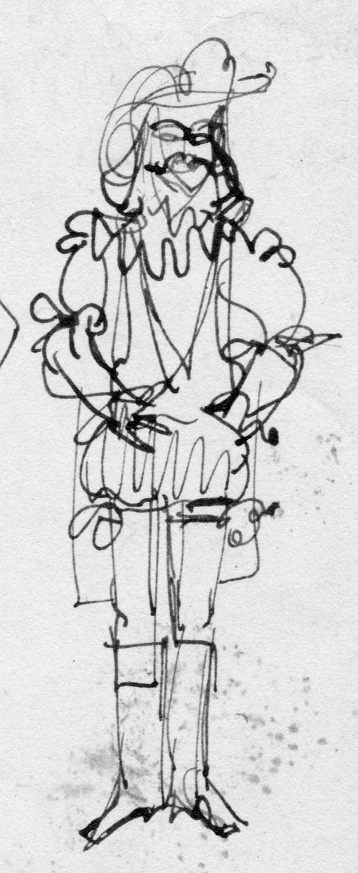 Mies aikakauden puvussa, 1950. tekijältä Shirley Markham