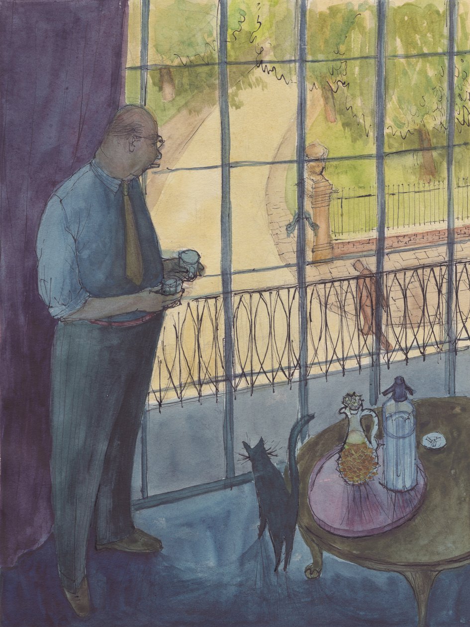 Mies katsoo ulos ikkunasta, 1952. tekijältä Shirley Markham