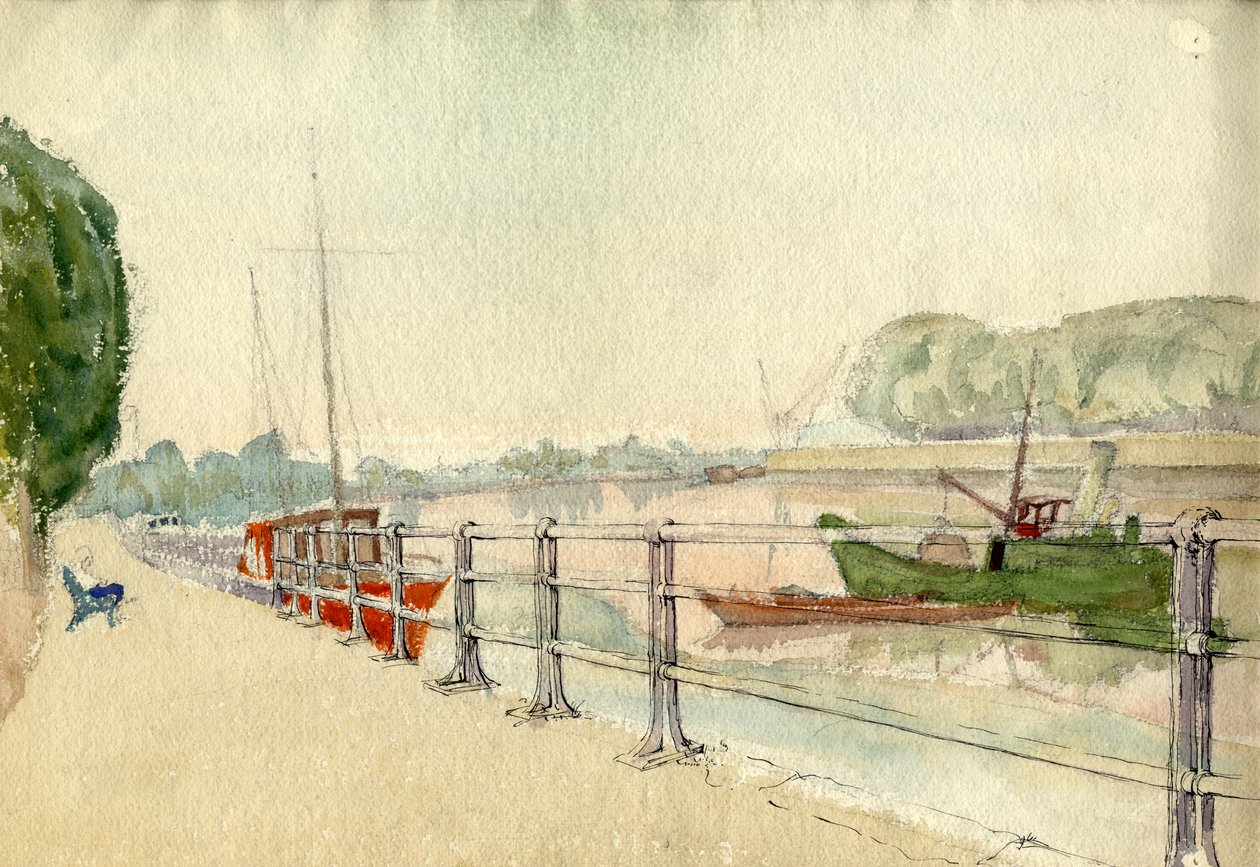 Joenvarsikävely, v1950. tekijältä Shirley Markham