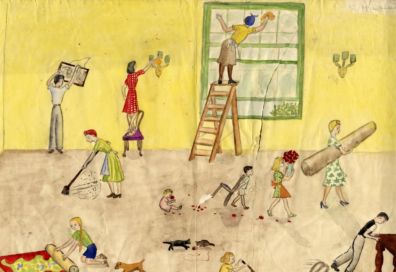Kevätsiivous, 1944. tekijältä Shirley Markham