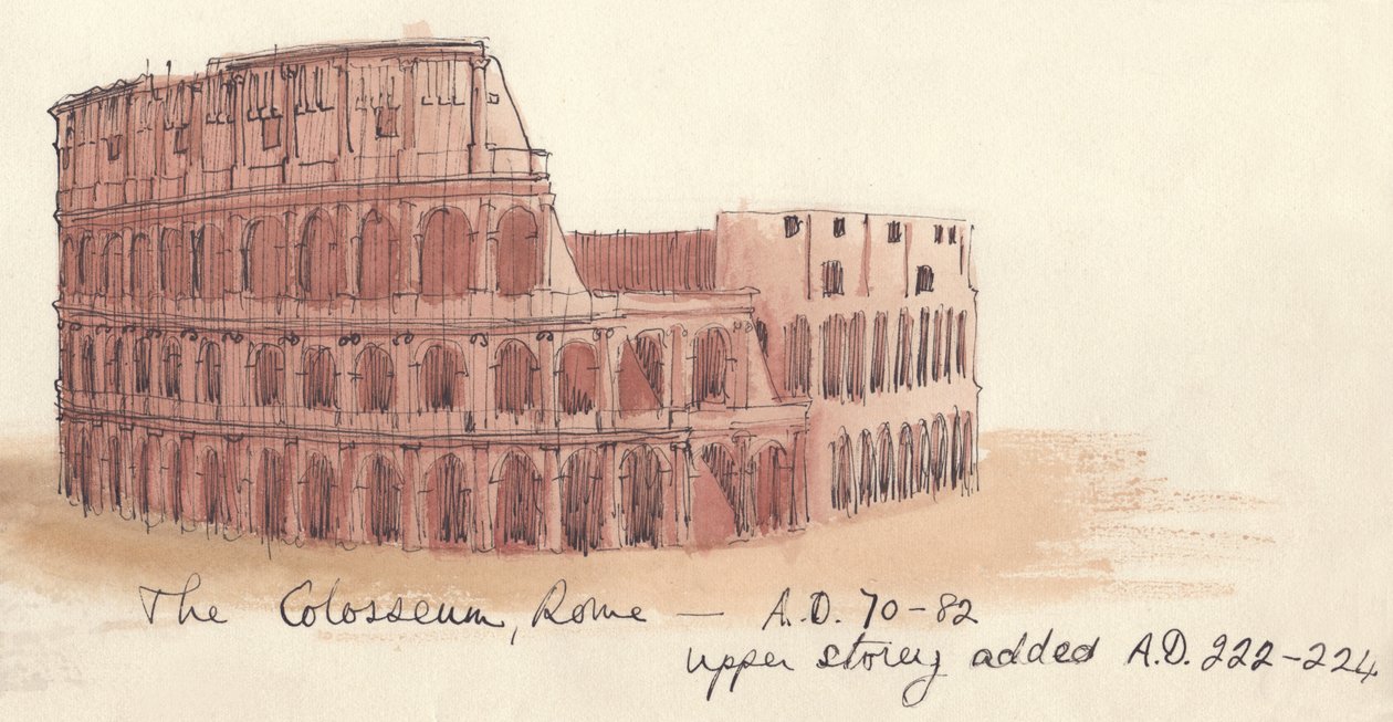 Colosseum, Rooma - 70-82 jKr., 1951. tekijältä Shirley Markham