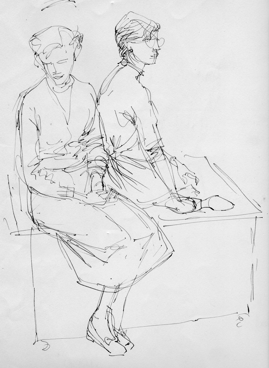 Kaksiistuva nainen, 1953. tekijältä Shirley Markham