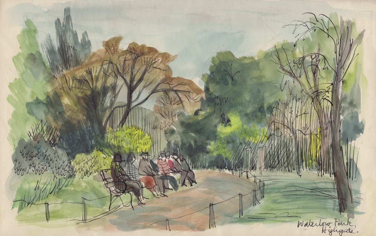 "Waterlow Park, Highgate", 1950. tekijältä Shirley Markham