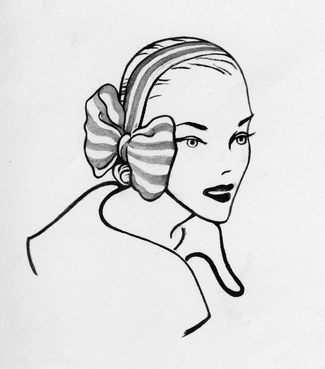 Nainen jousi kanssa, 1950. tekijältä Shirley Markham