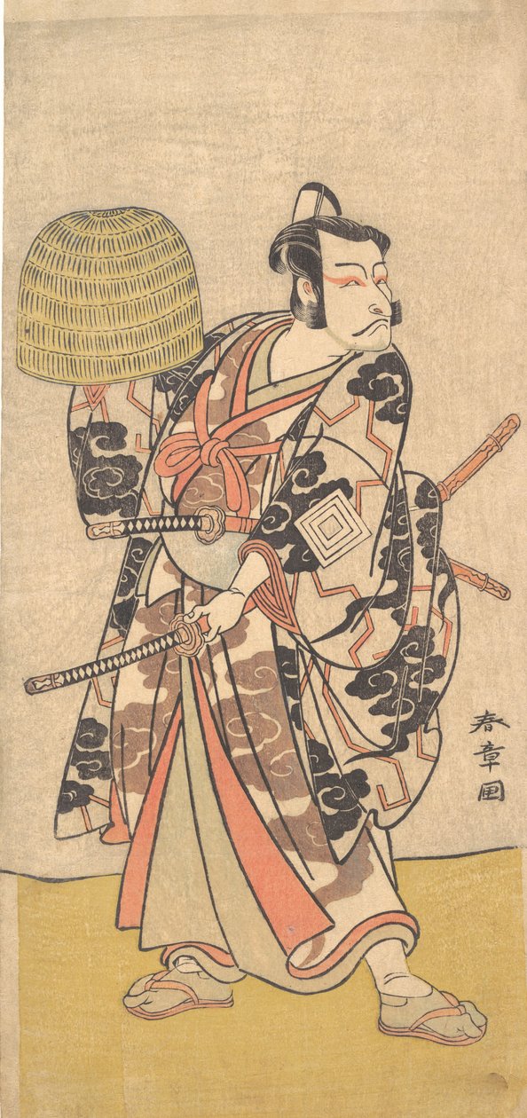 Kabuki ac and r Ichikawa Dan Juro V, 1774. tekijältä Shunsho