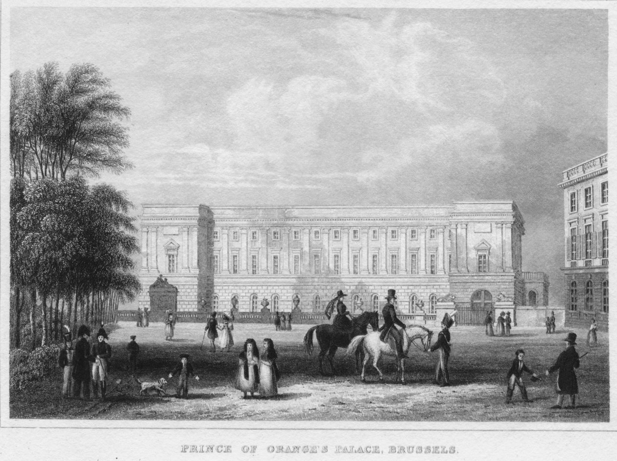 Prince of Oranges Palace, Bryssel, 1850 tekijältä Shury and Son