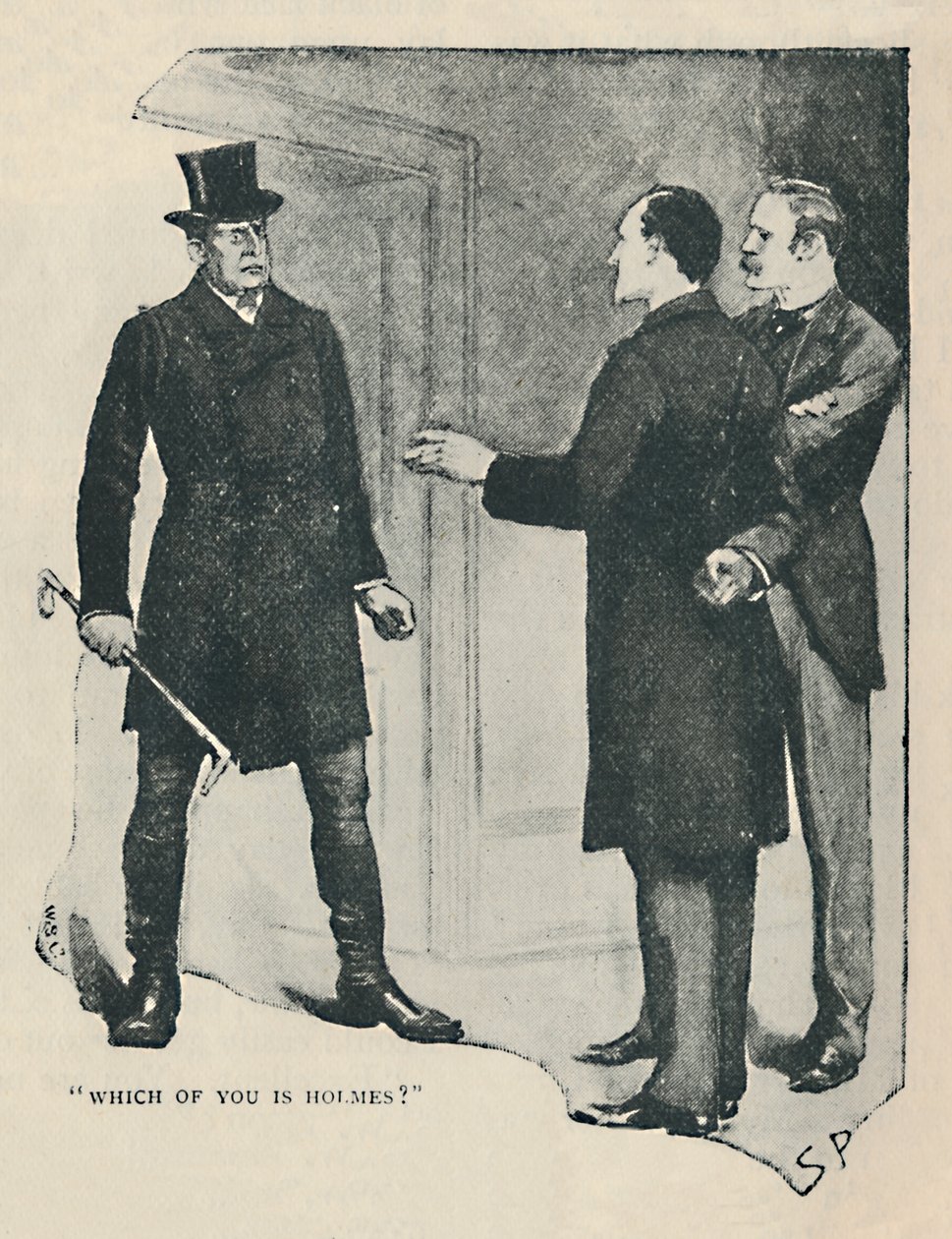 Kuka teistä on Holmes, 1892 tekijältä Sidney Paget