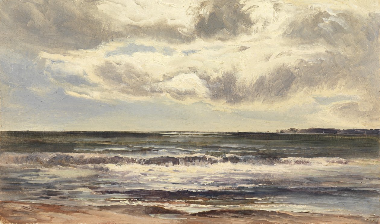 Grange-over-Sands, 1874 (öljy paperille) tekijältä Sidney Richard Percy