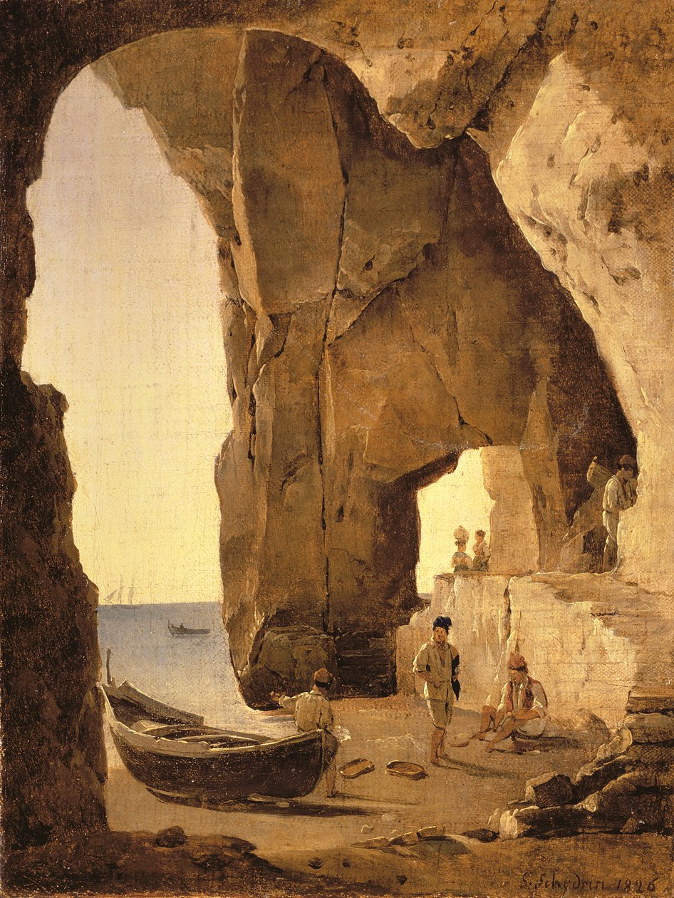 Luola Sorrentossa, 1826 tekijältä Silvestr Fedosievich Shchedrin