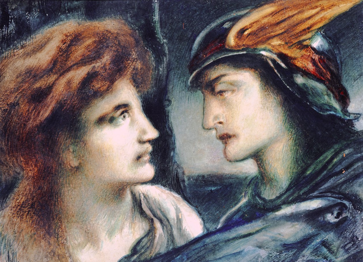 Merkurius ja Persephone tekijältä Simeon Solomon