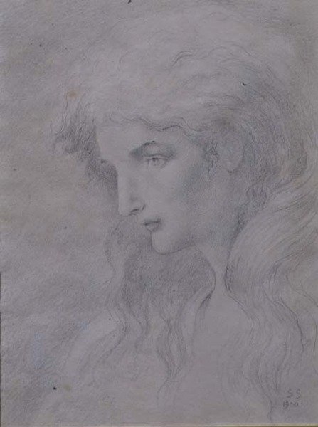 Allegorinen pää tekijältä Simeon Solomon