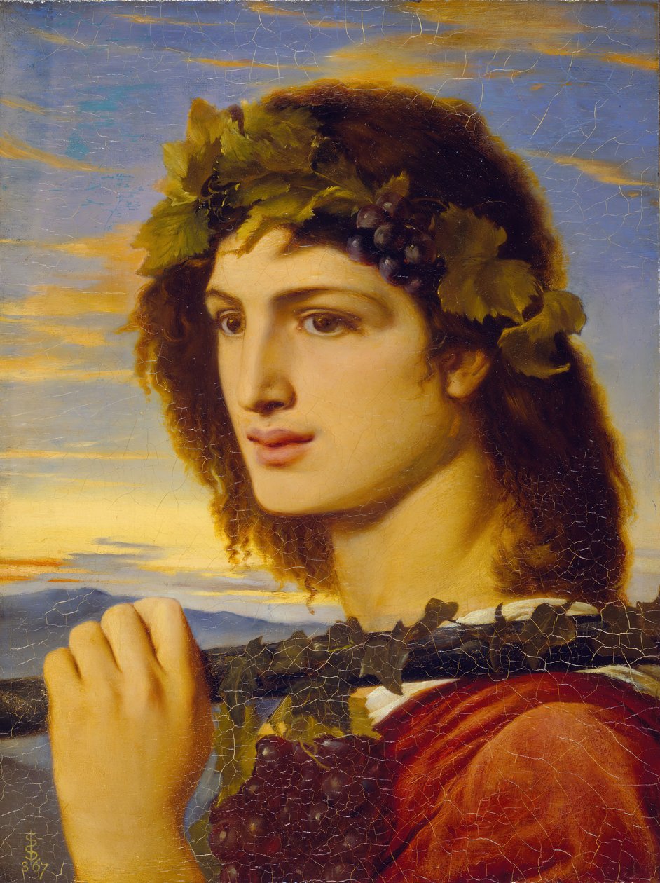 Bacchus, 1867. tekijältä Simeon Solomon