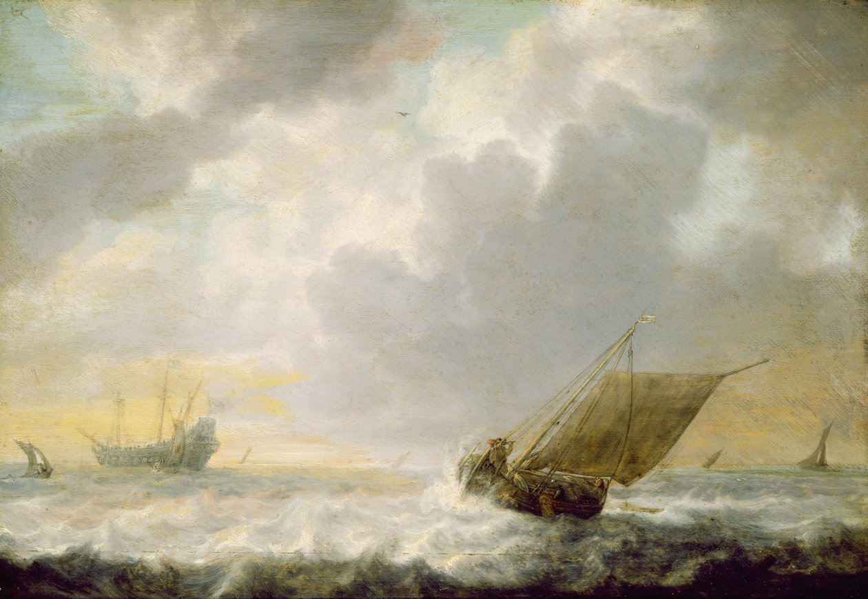 Merimaisema, noin 1650 tekijältä Simon de Vlieger