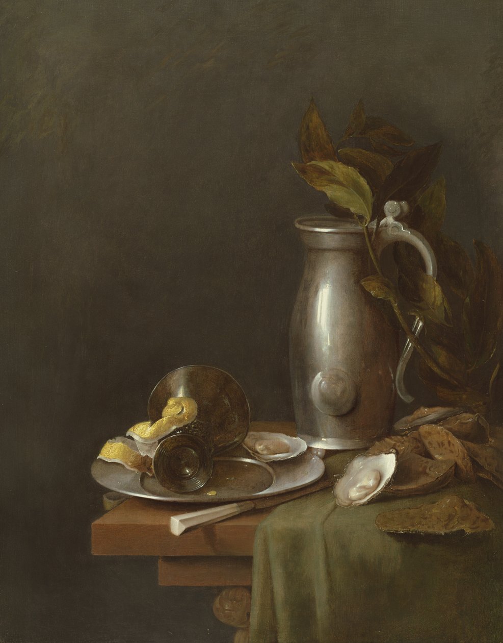Tinakannu ja lautanen, 1600-luku tekijältä Simon Luttichuys