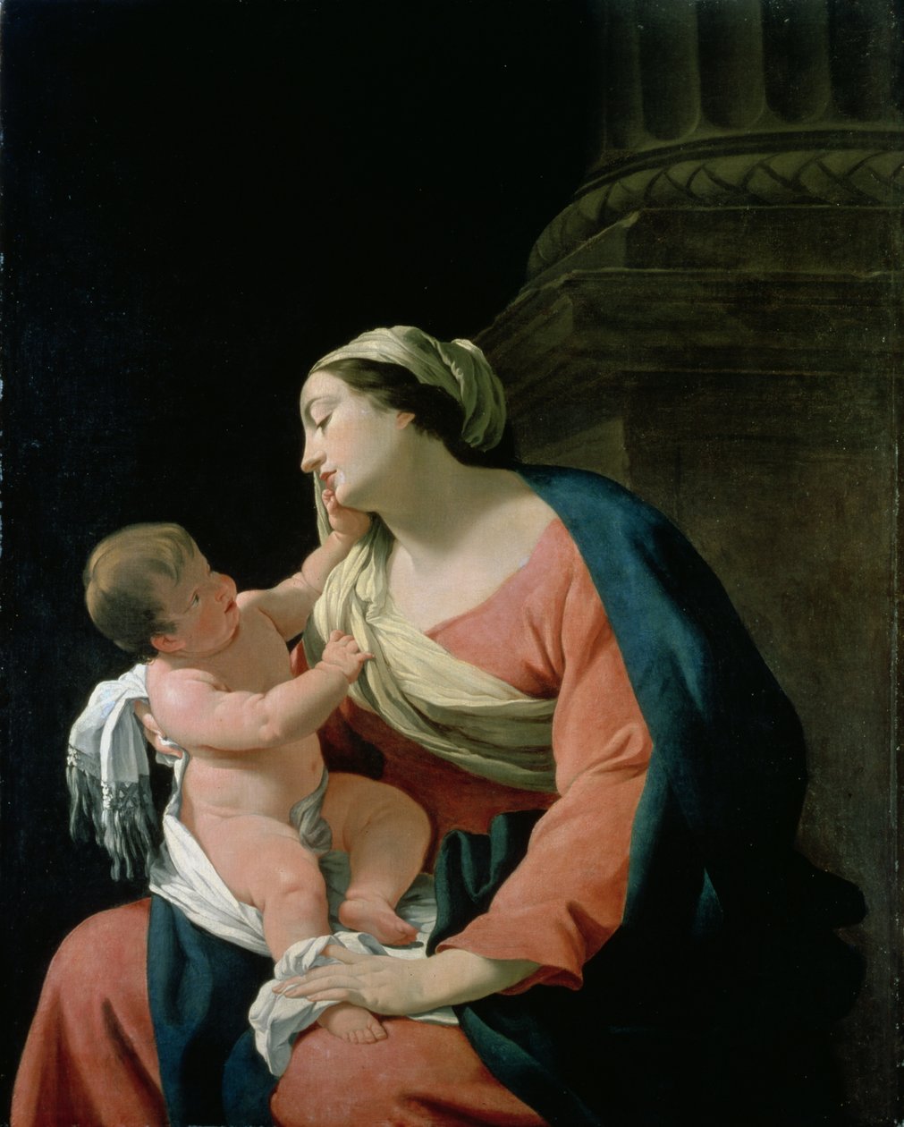 Madonna ja lapsi, 1600-luku tekijältä Simon Vouet