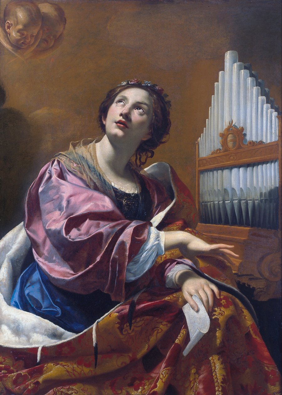Pyhä Cecilia tekijältä Simon Vouet