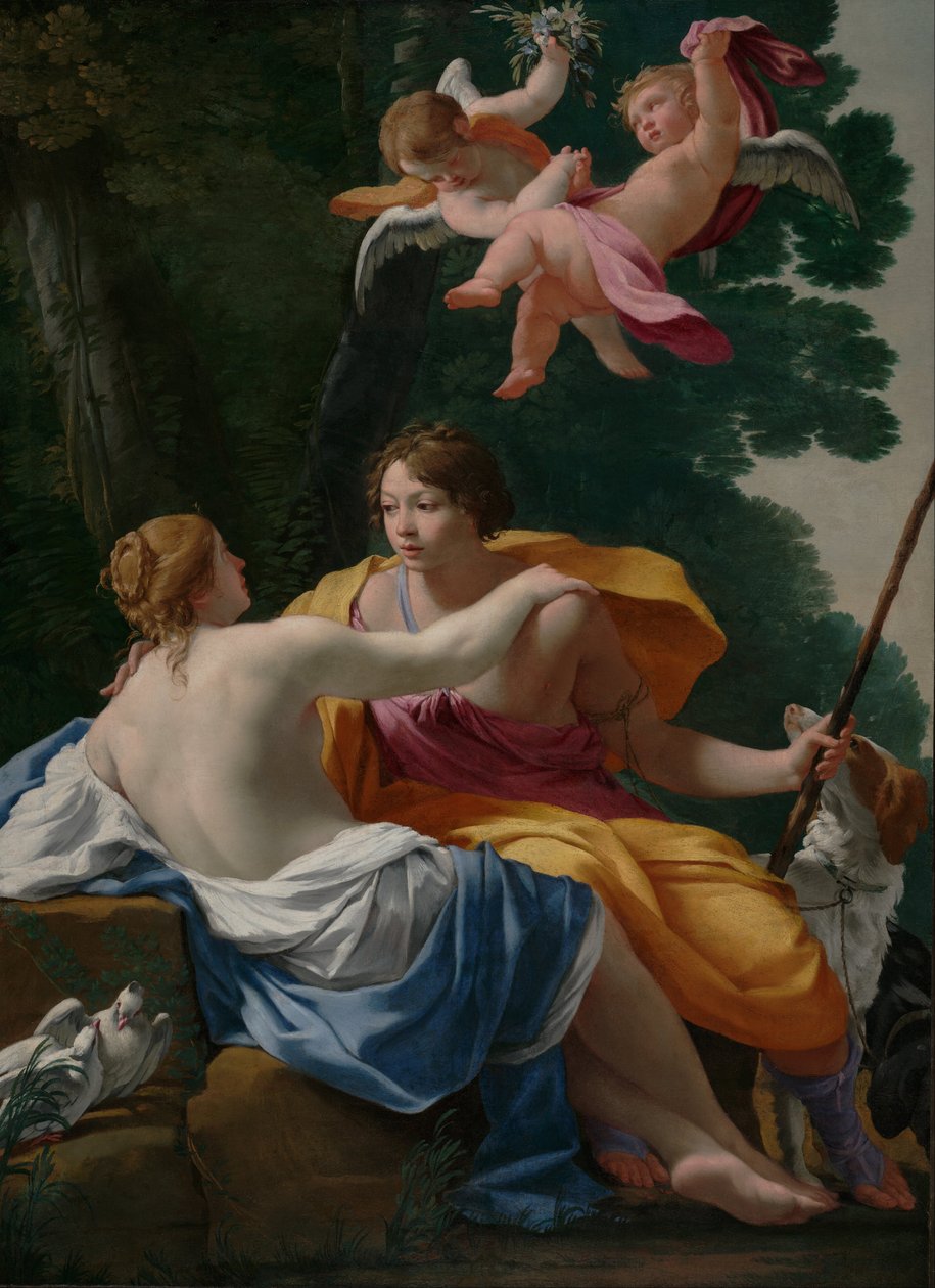 Venus ja Adonis tekijältä Simon Vouet
