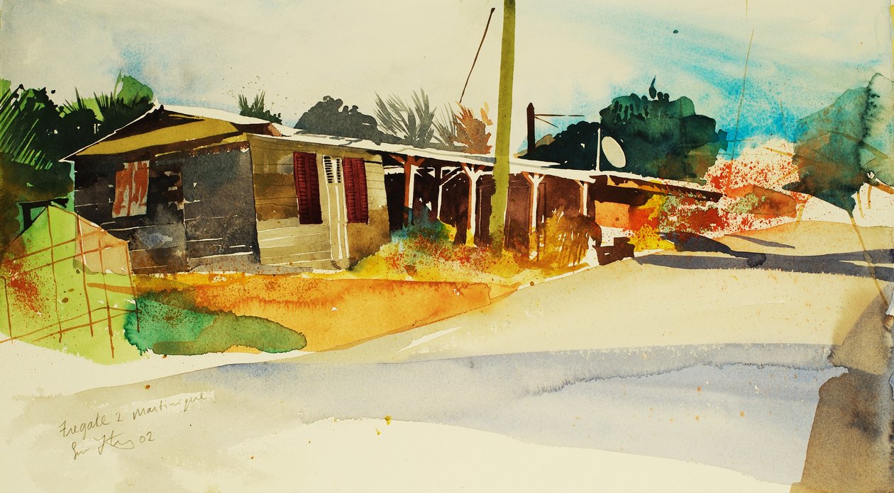 Fregate 2, Martinique 2002 (akvarelli) tekijältä Simon Fletcher