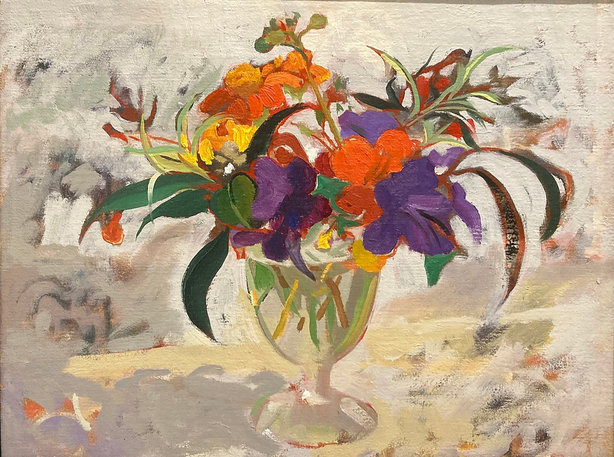 Streptocarpus  geranium (öljymaalaus) tekijältä Simon Fletcher
