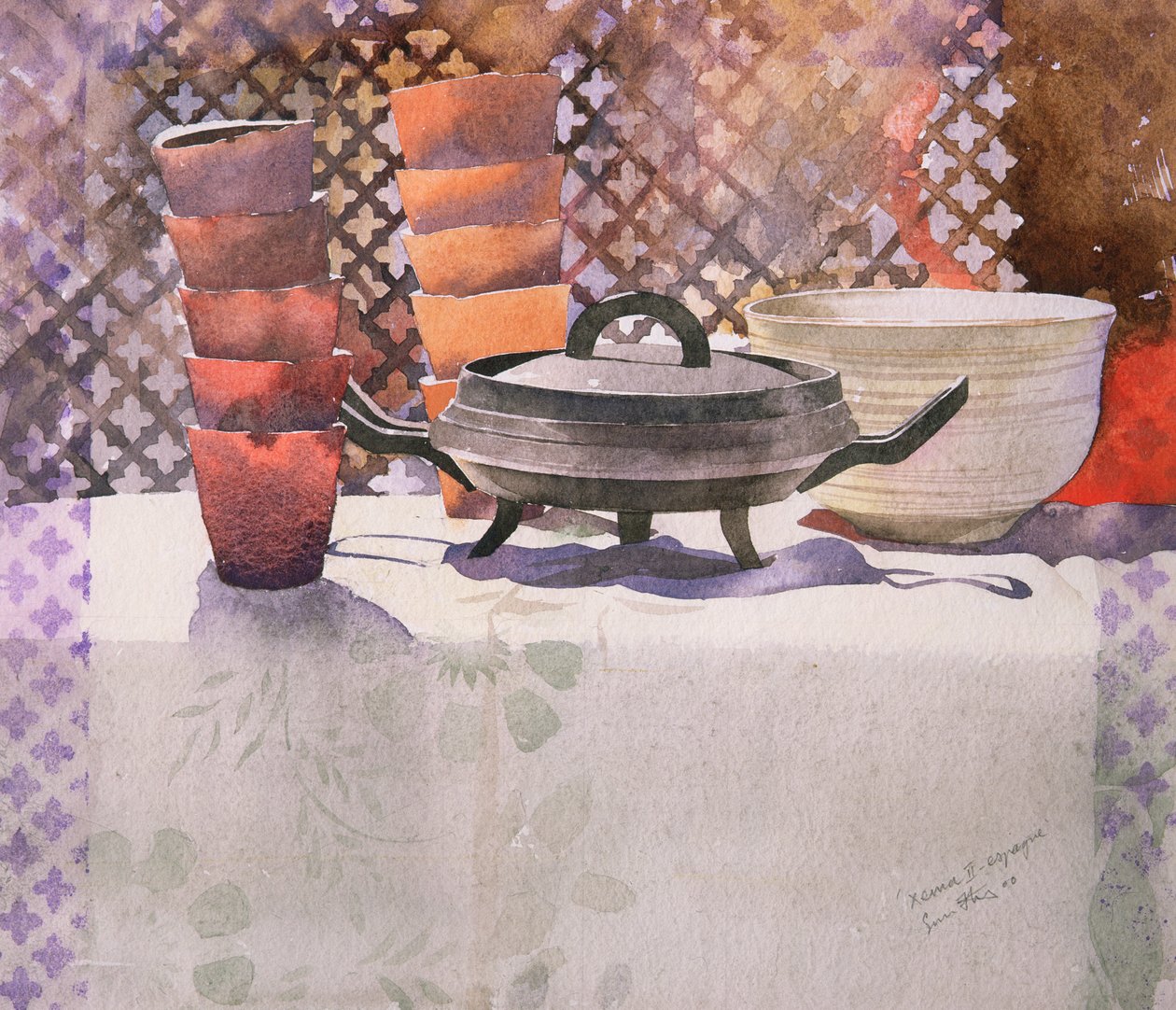 Xema Espagne, 2000 (akvarelli) tekijältä Simon Fletcher