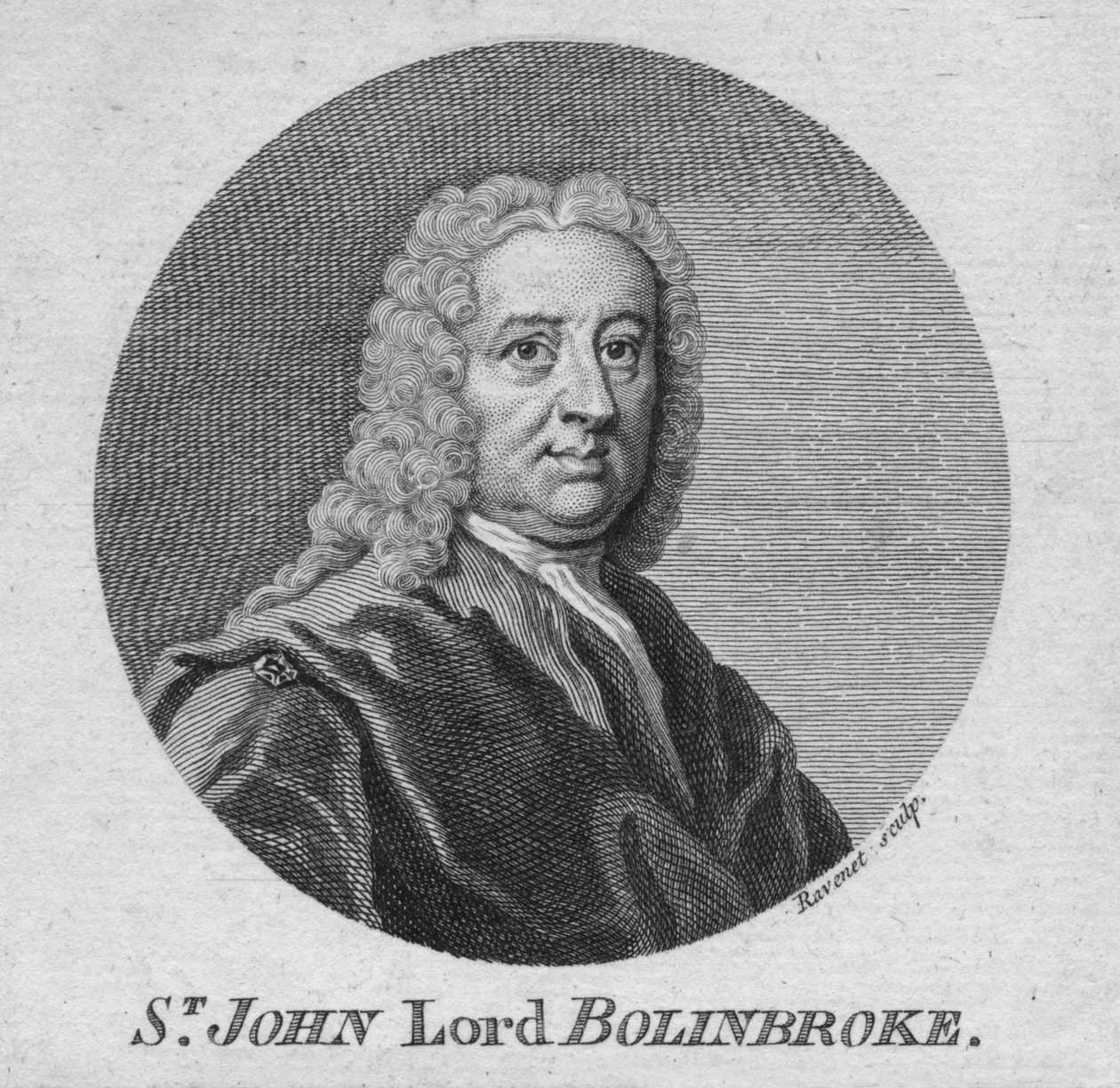 St. John Lord Bolinbroke, 1750-luku. tekijältä Simon Francois Ravenet
