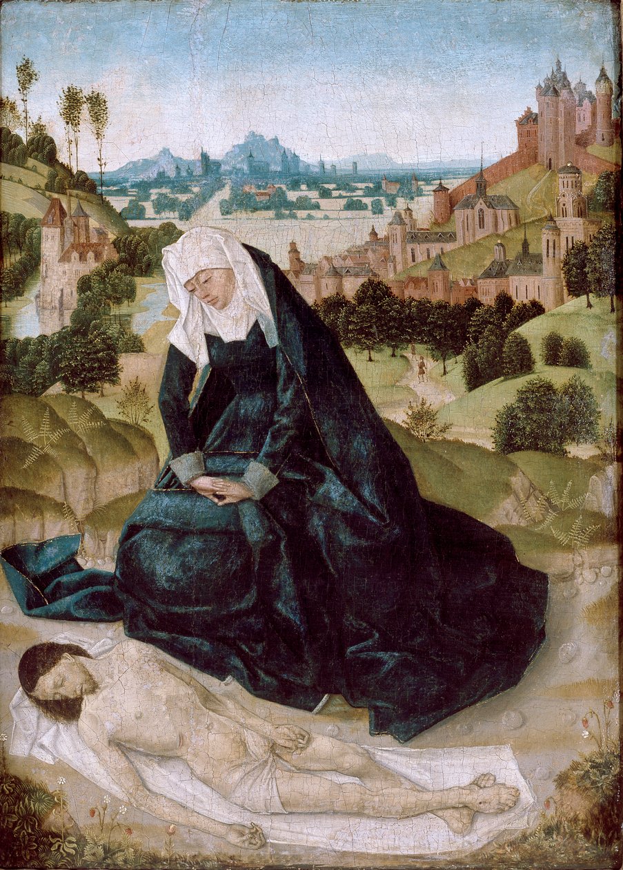 Pieta, 1400-luku tekijältä Simon Marmion