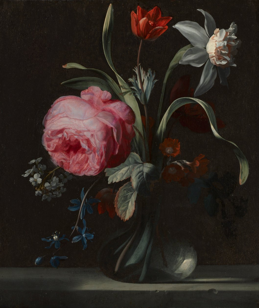 Kukat maljakossa, c. 1669. tekijältä Simon Verelst
