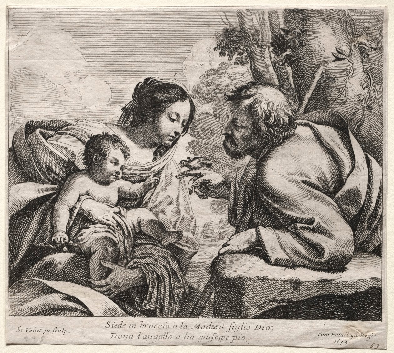 Pyhä perhe, 1633. tekijältä Simon Vouet