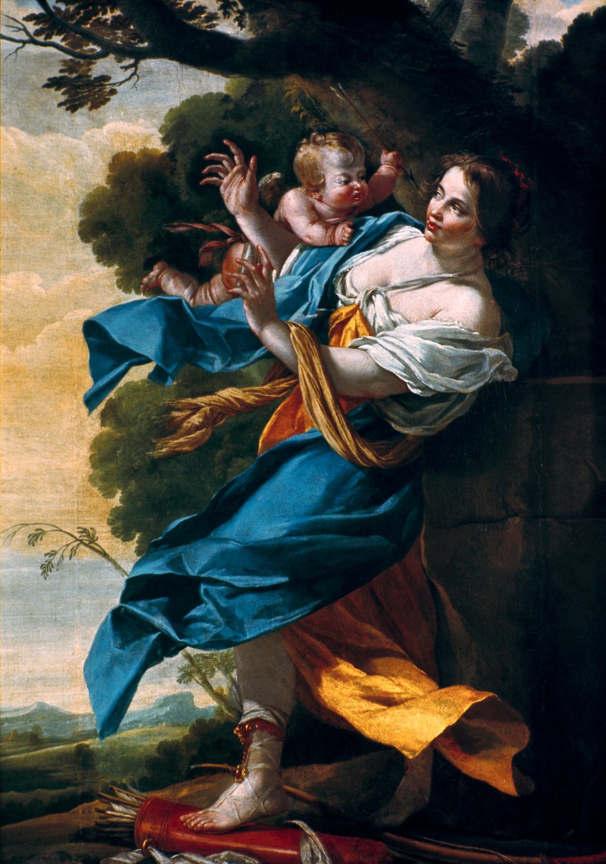 Rakkaus, joka on kostettu, 1600-luku. tekijältä Simon Vouet