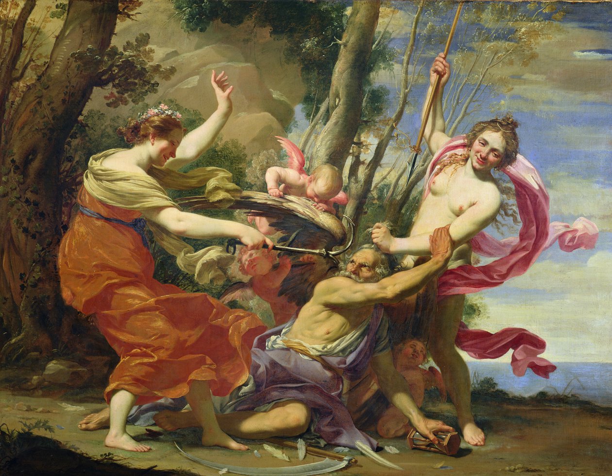 Nuoruuden ja kauneuden voittama aika tekijältä Simon Vouet
