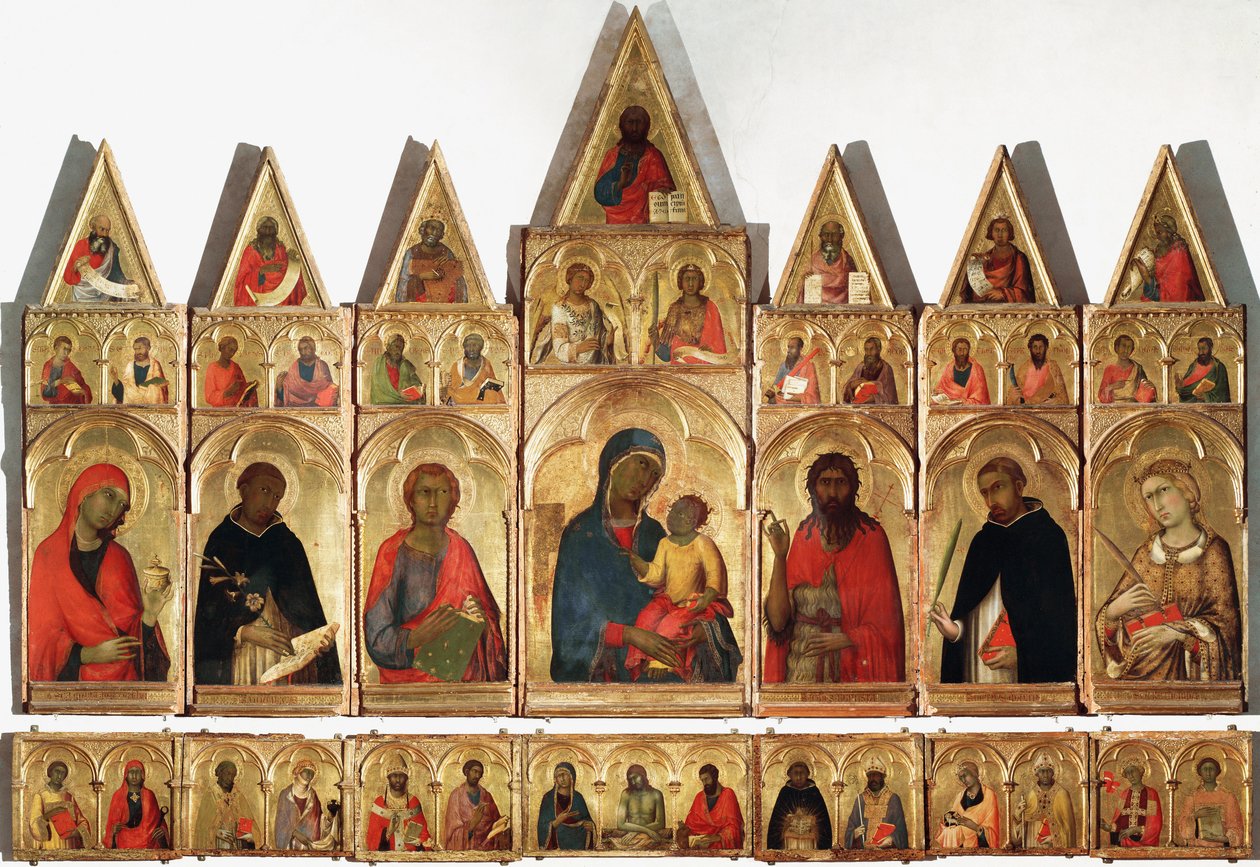 Pyhän Katariinan polyptyykki, 1320 tekijältä Simone Martini