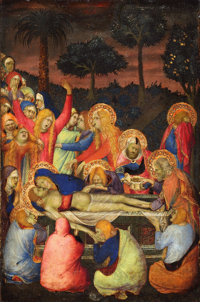 Kristuksen hautaaminen tekijältä Simone Martini